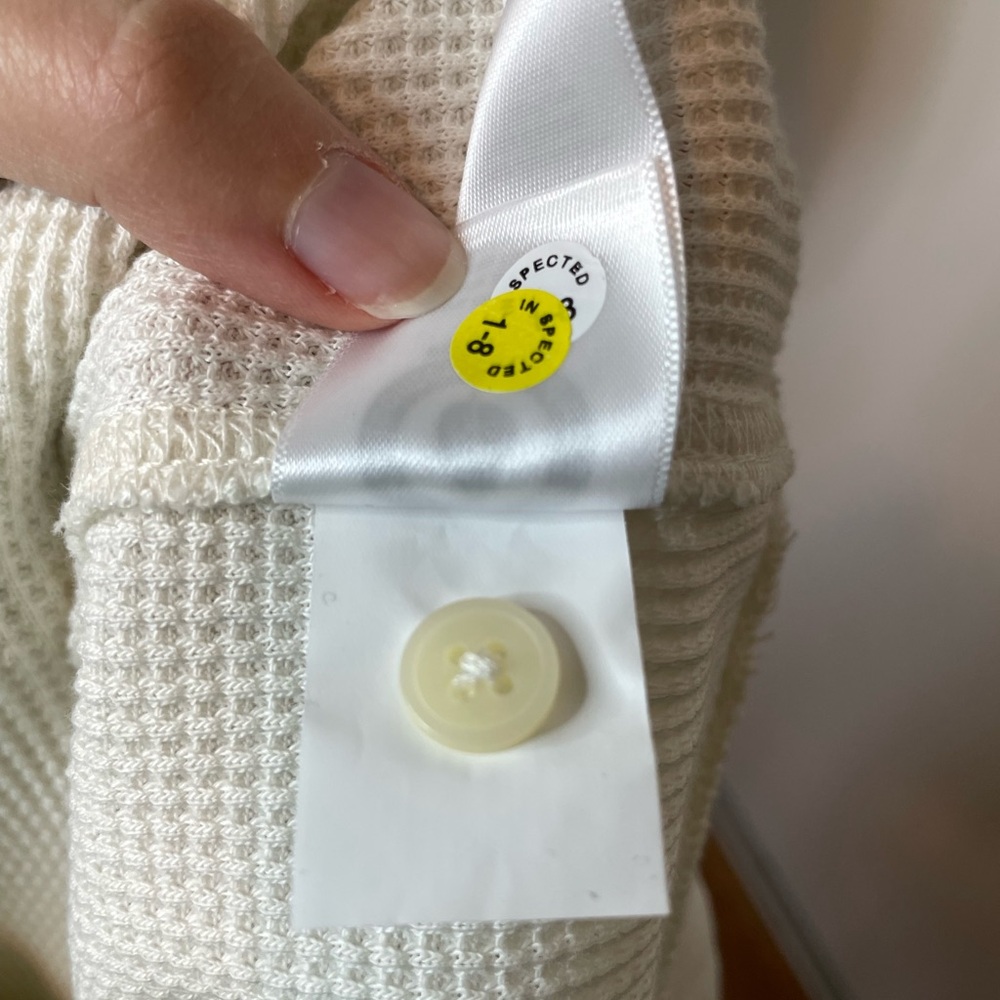 NWT Everlane The Waffle Henley Long Sleeve Top - Picture 13 of 13